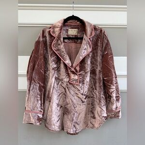 NWOT We the Free Luxy Velvet Shirt